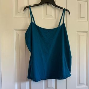 Lane Bryant teal cami with adjustable straps A000